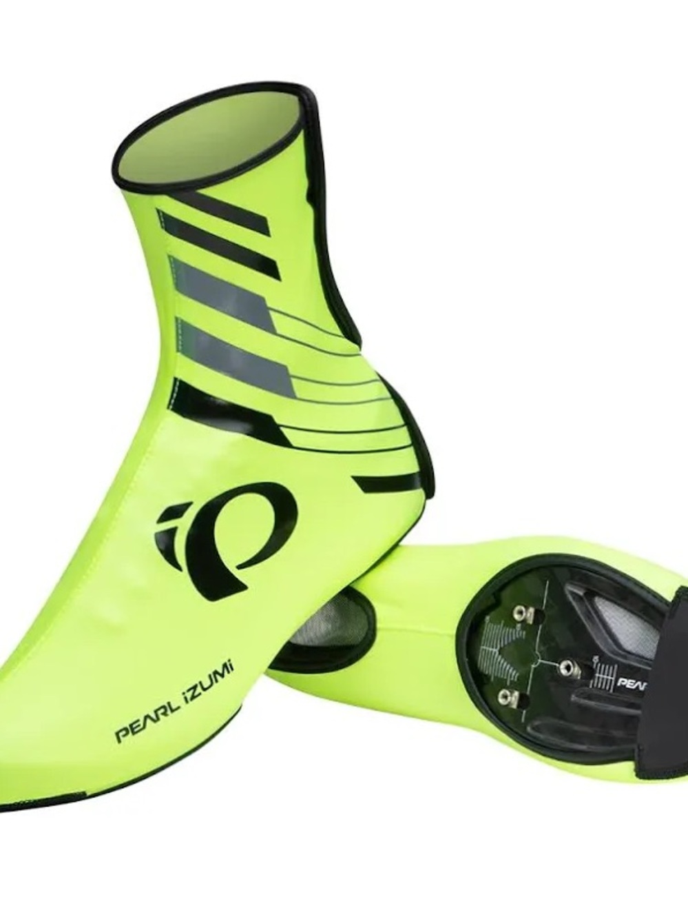 NWOT Pearl Izumi High-Vis Yellow Cycling Overshoes with Black Accents Size Small